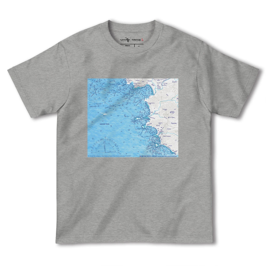 【逗子ー葉山ー長者ヶ崎(神奈川県)】海図Tシャツ