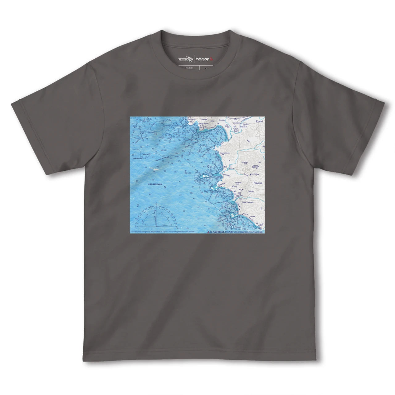【逗子ー葉山ー長者ヶ崎(神奈川県)】海図Tシャツ