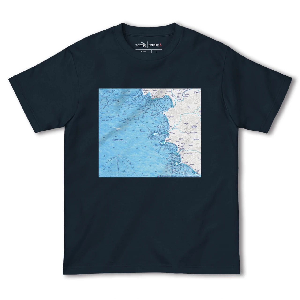 【逗子ー葉山ー長者ヶ崎(神奈川県)】海図Tシャツ