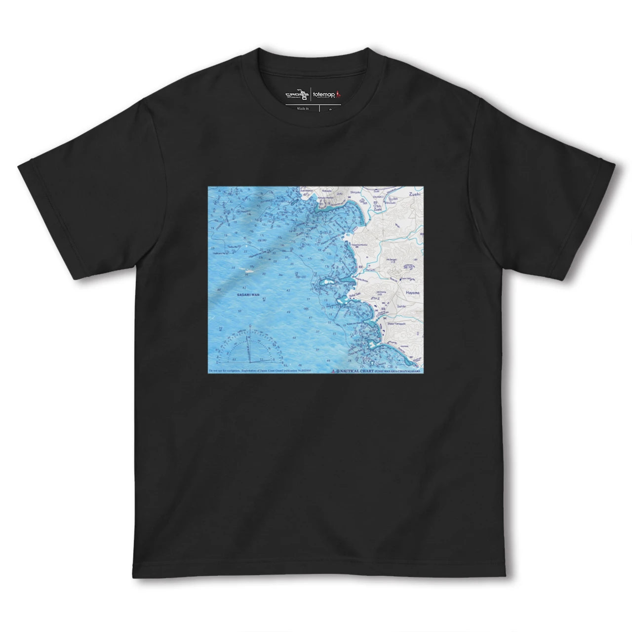 【逗子ー葉山ー長者ヶ崎(神奈川県)】海図Tシャツ