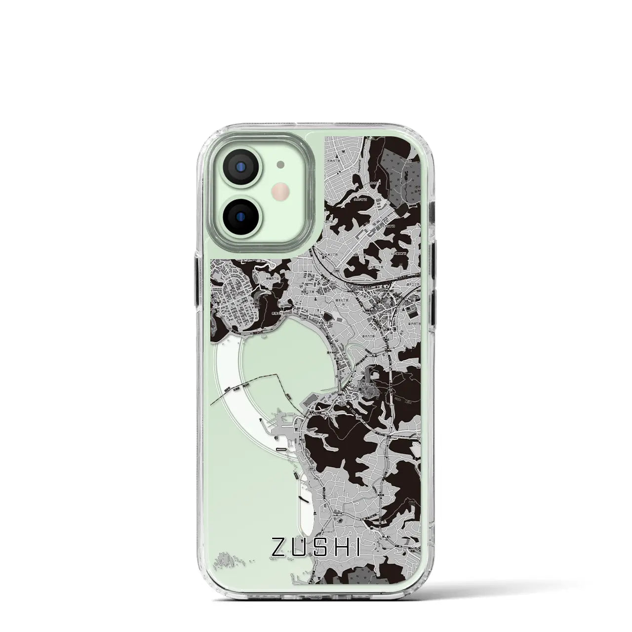 【逗子(神奈川県)】地図柄iPhoneケース(MagSafeタイプ)