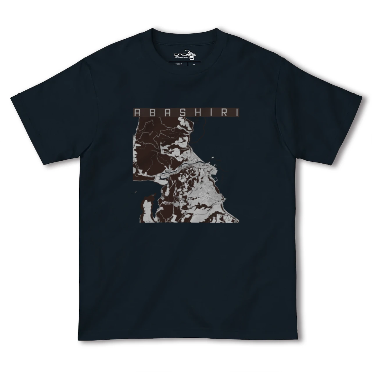 【網走(北海道)】地図柄ヘビーウェイトTシャツ