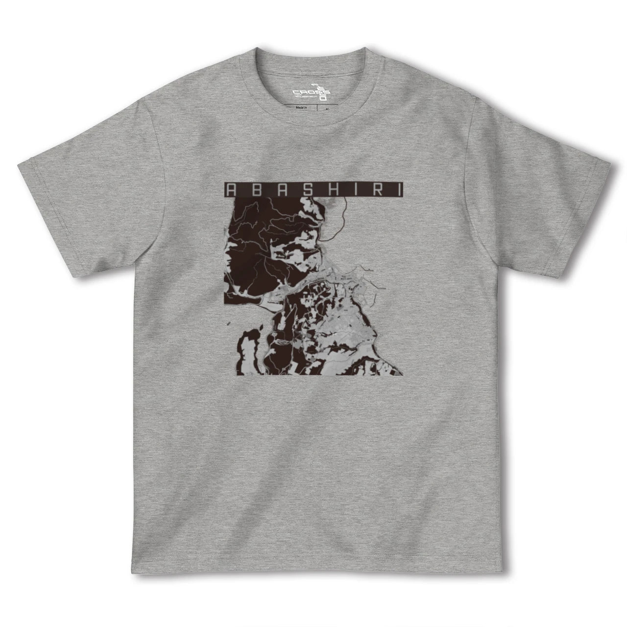 【網走(北海道)】地図柄ヘビーウェイトTシャツ
