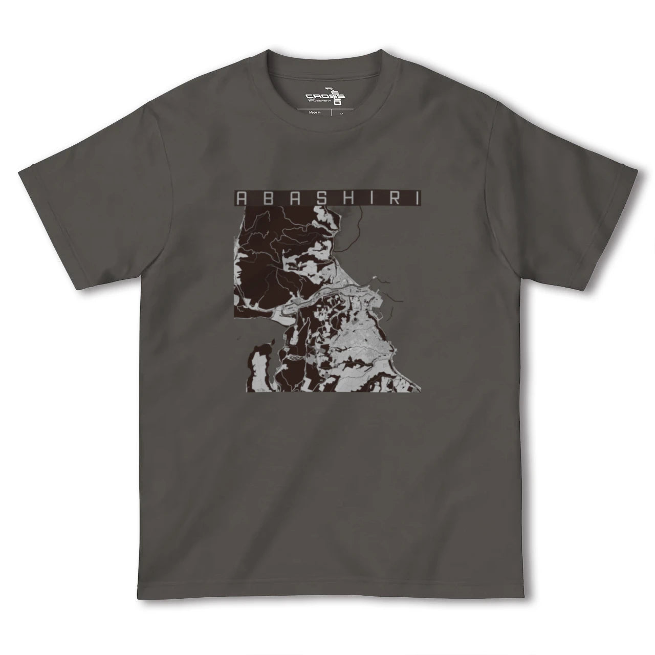 【網走(北海道)】地図柄ヘビーウェイトTシャツ