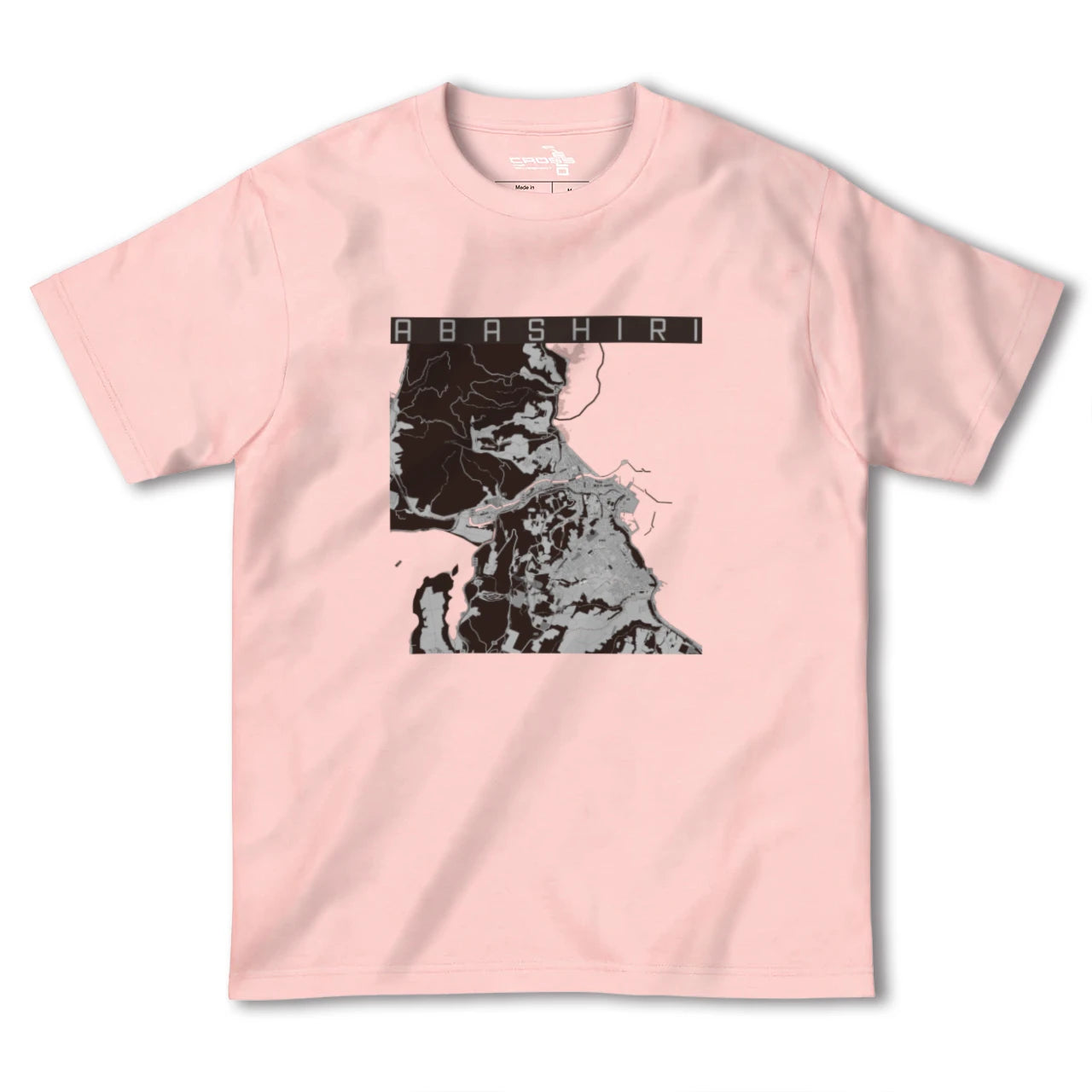 【網走(北海道)】地図柄ヘビーウェイトTシャツ