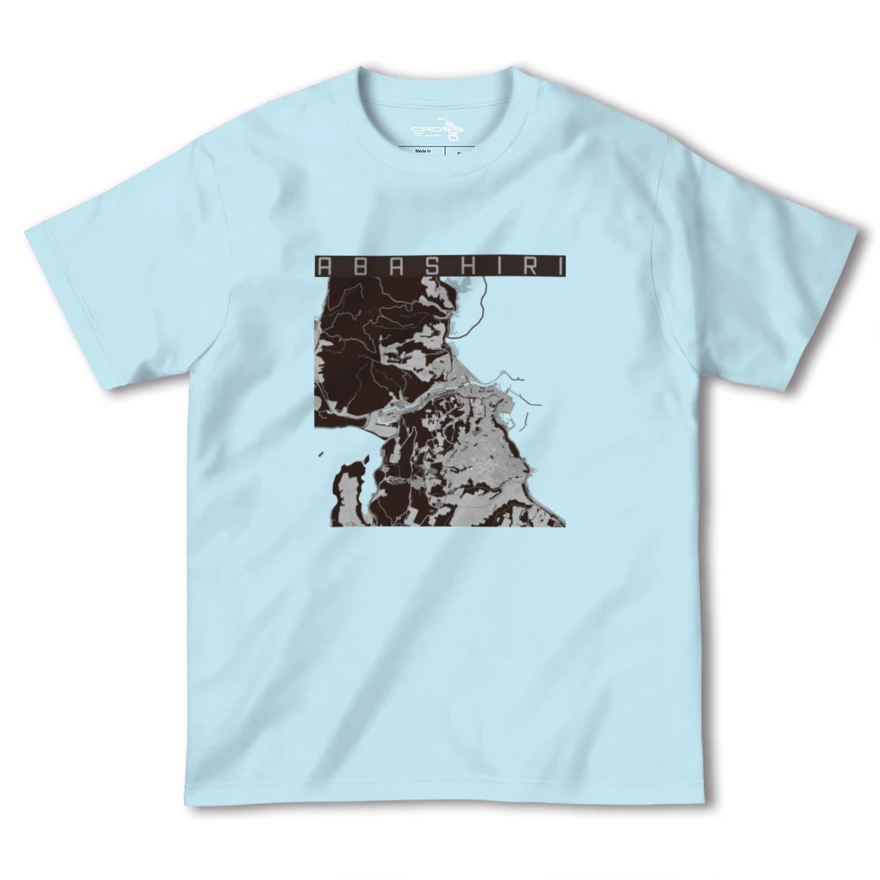 【網走(北海道)】地図柄ヘビーウェイトTシャツ