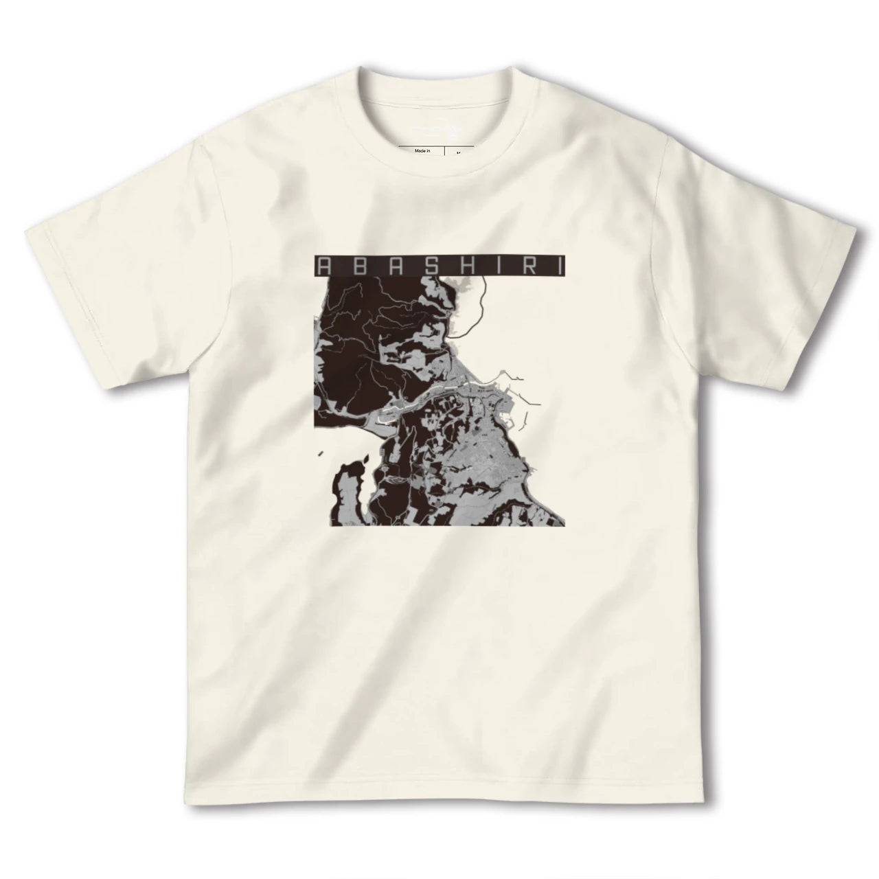 【網走(北海道)】地図柄ヘビーウェイトTシャツ