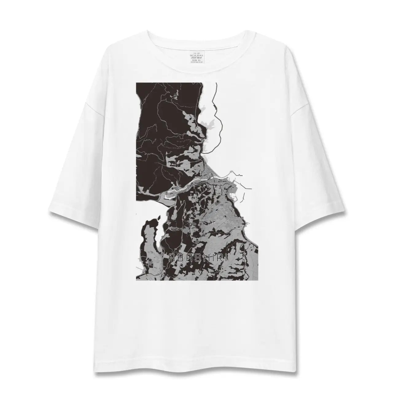 【網走(北海道)】地図柄ビッグシルエットTシャツ