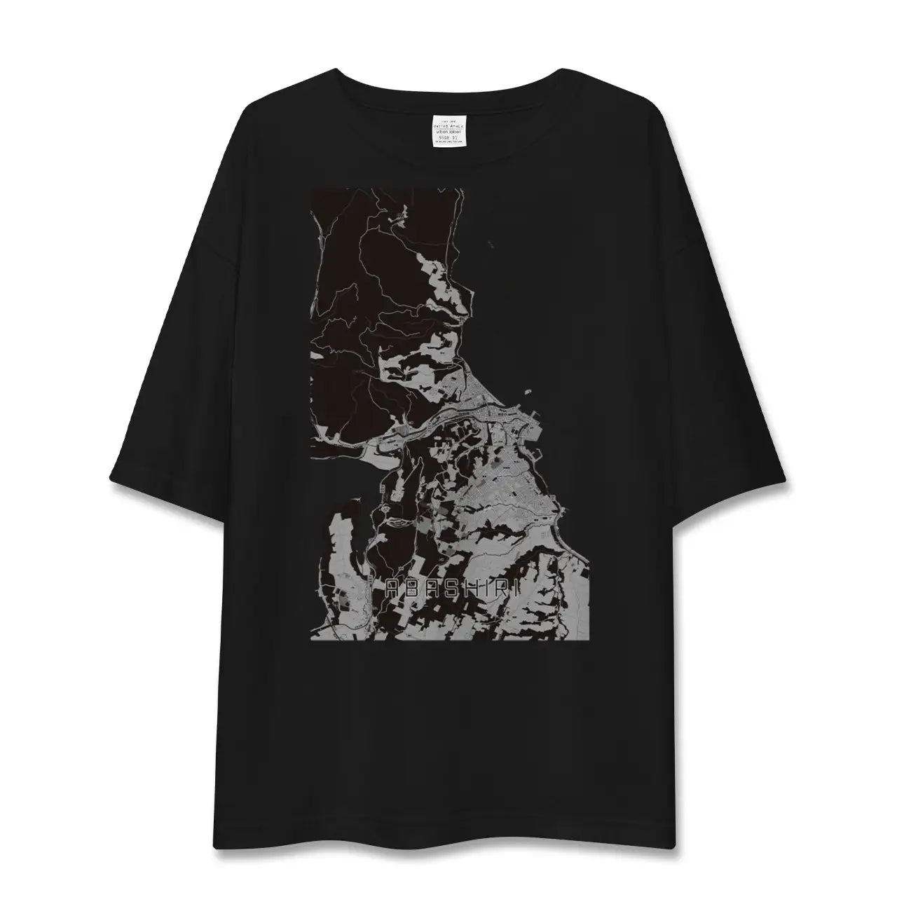 【網走(北海道)】地図柄ビッグシルエットTシャツ