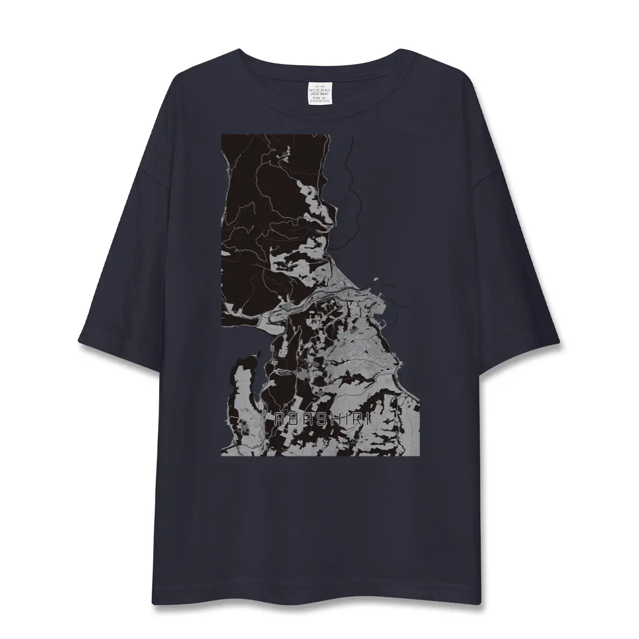 【網走(北海道)】地図柄ビッグシルエットTシャツ