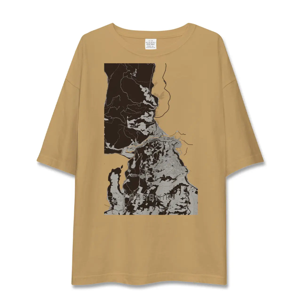 【網走(北海道)】地図柄ビッグシルエットTシャツ