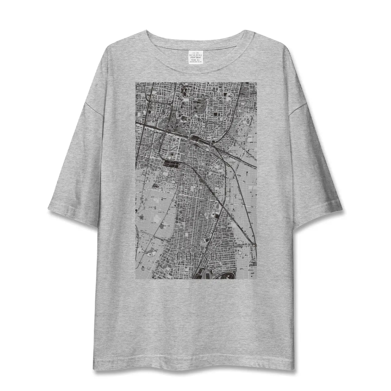 【阿倍野(大阪府)】地図柄ビッグシルエットTシャツ