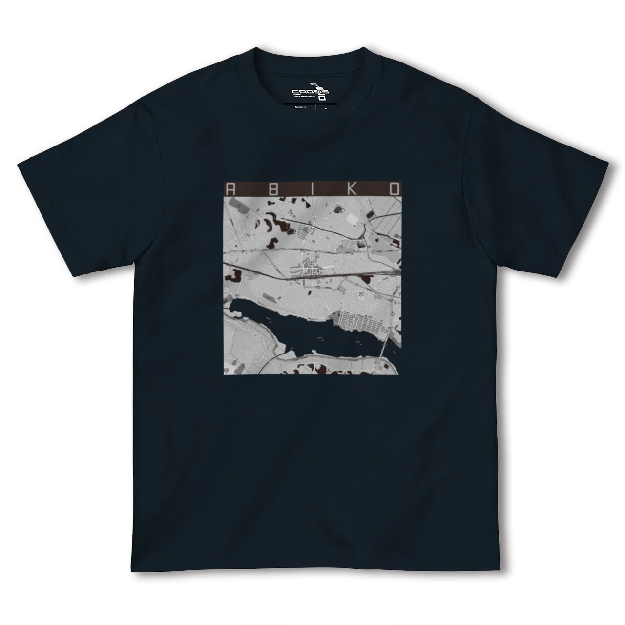 【我孫子(千葉県)】地図柄ヘビーウェイトTシャツ
