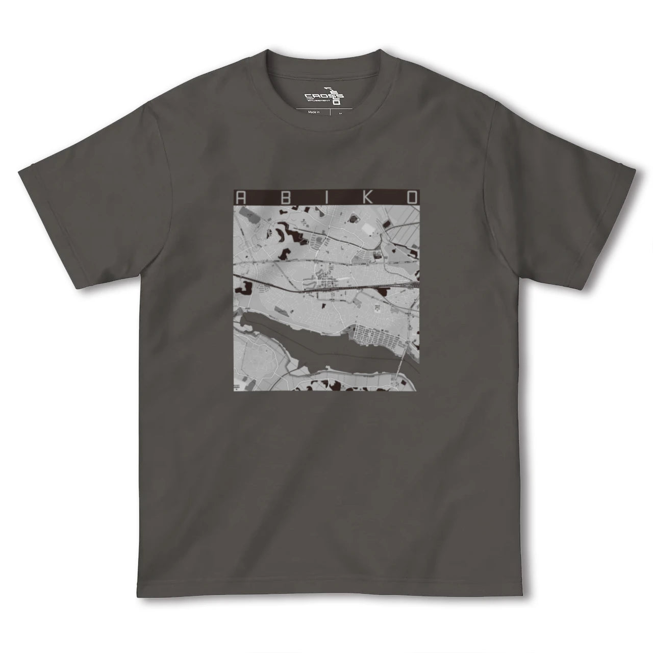 【我孫子(千葉県)】地図柄ヘビーウェイトTシャツ