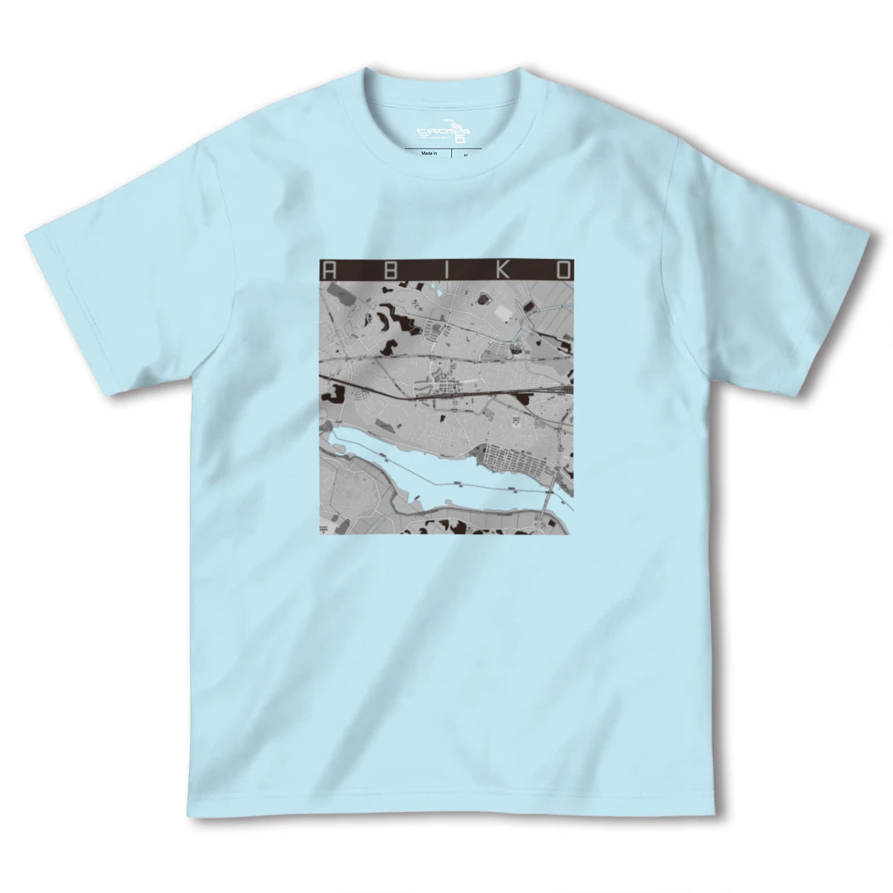 【我孫子(千葉県)】地図柄ヘビーウェイトTシャツ
