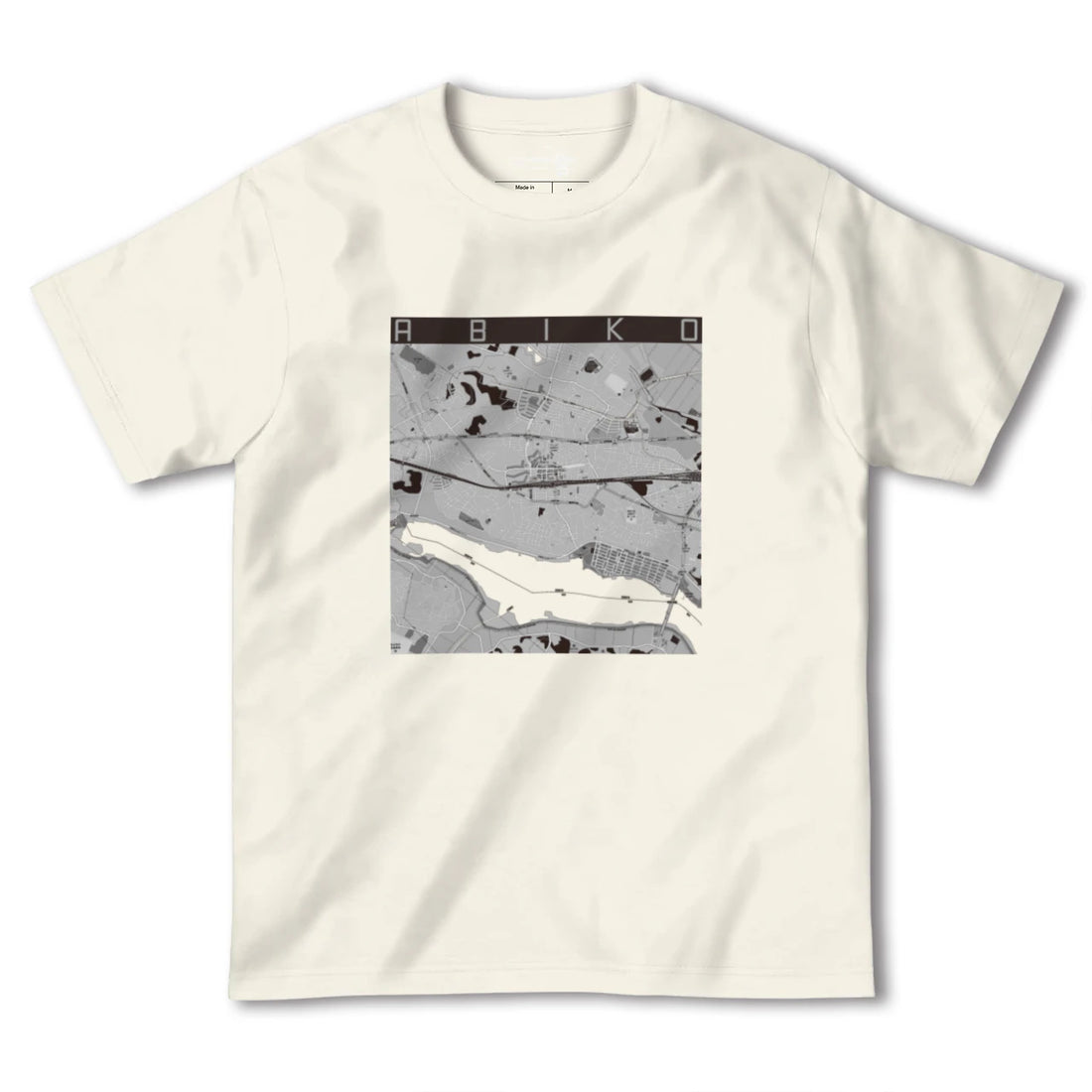 【我孫子(千葉県)】地図柄ヘビーウェイトTシャツ