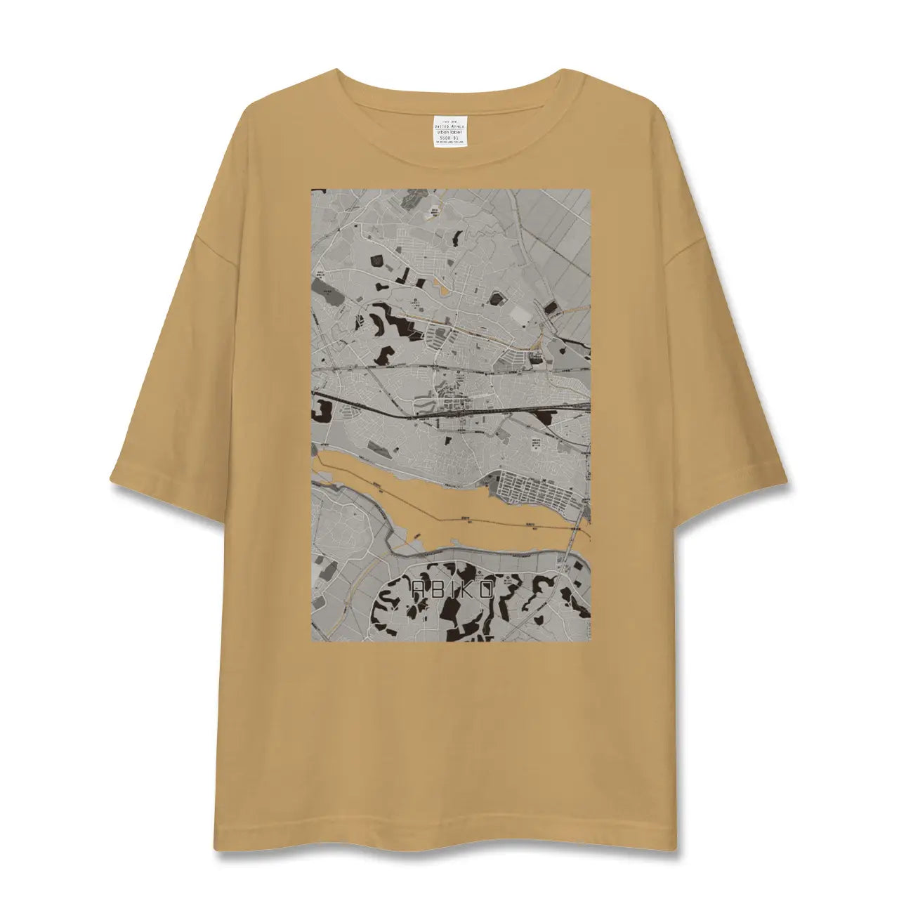 【我孫子(千葉県)】地図柄ビッグシルエットTシャツ
