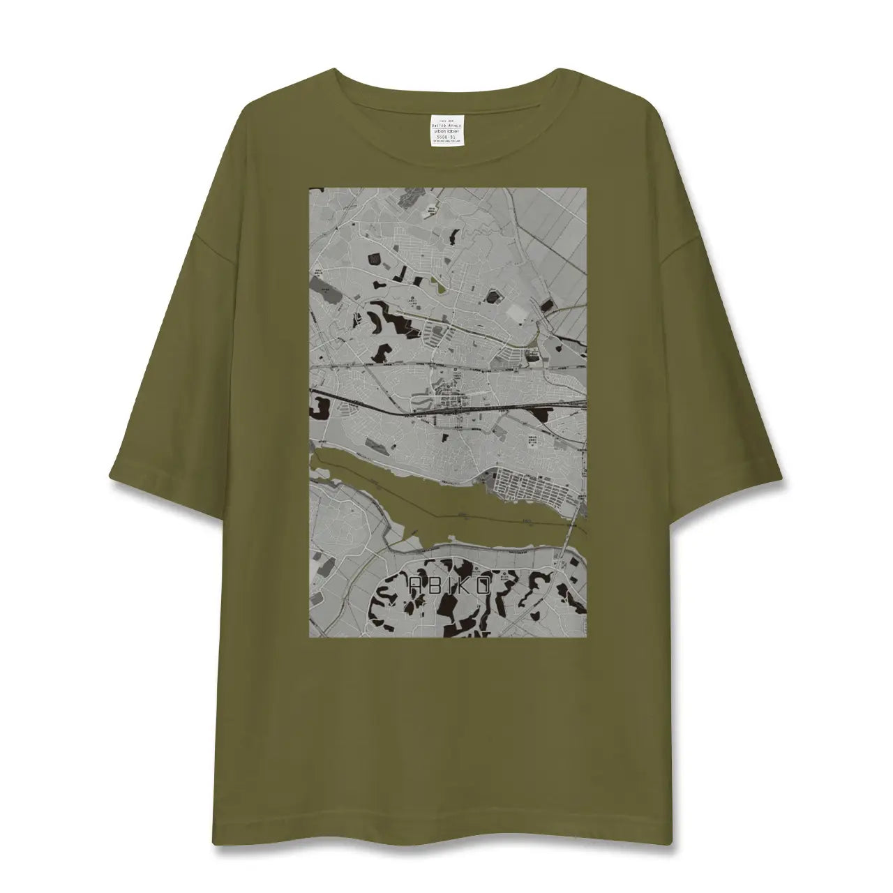 【我孫子(千葉県)】地図柄ビッグシルエットTシャツ