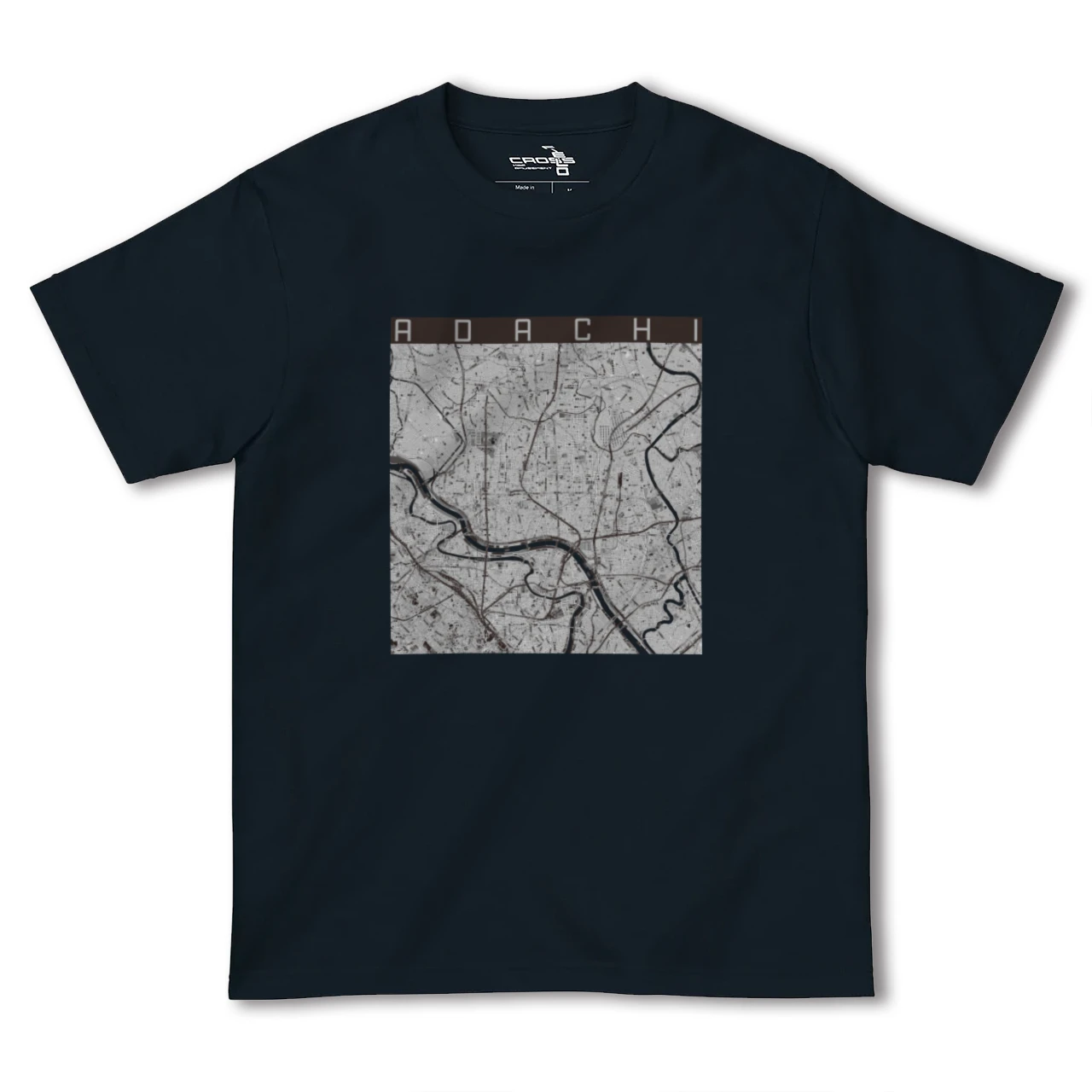 【足立(東京都)】地図柄ヘビーウェイトTシャツ