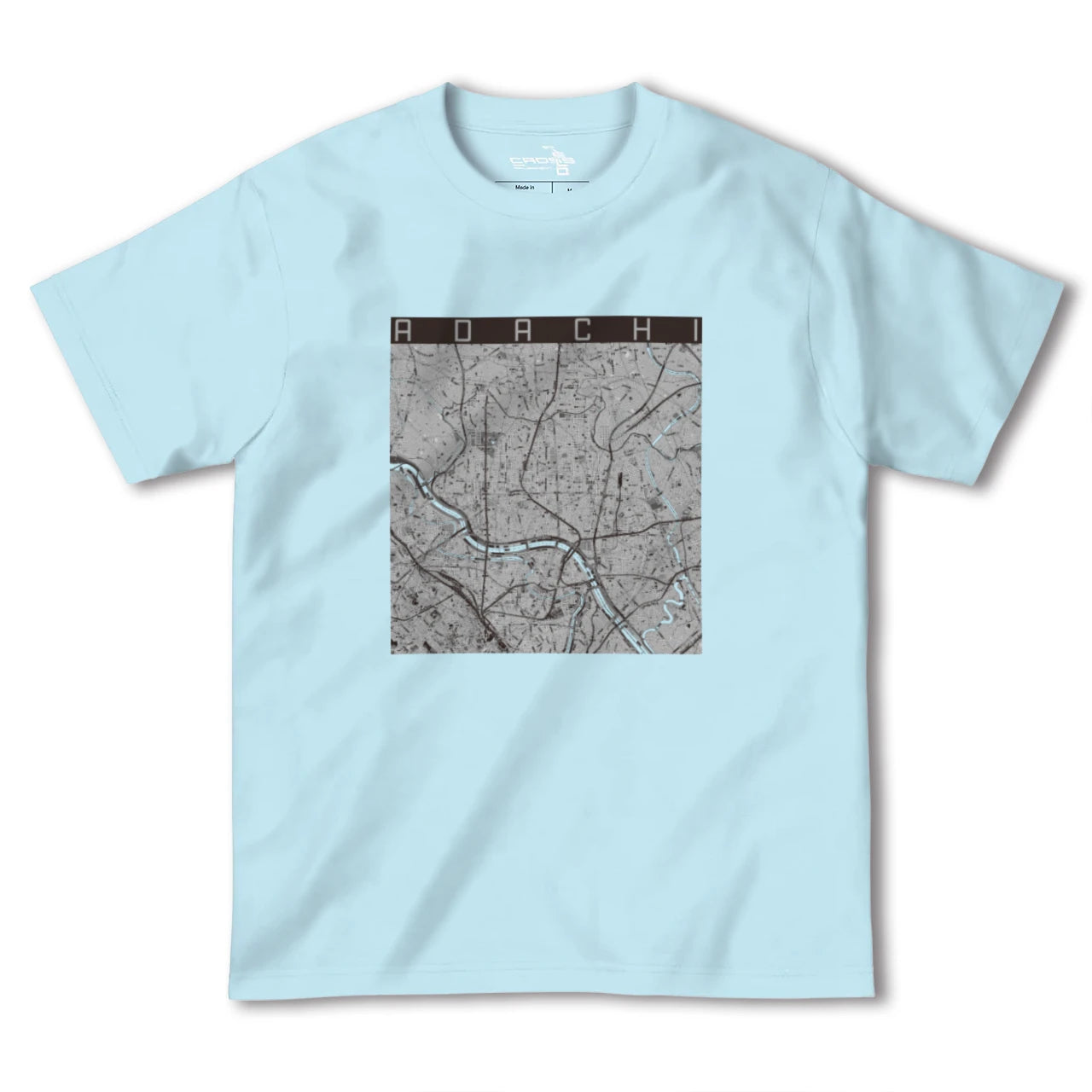 【足立(東京都)】地図柄ヘビーウェイトTシャツ
