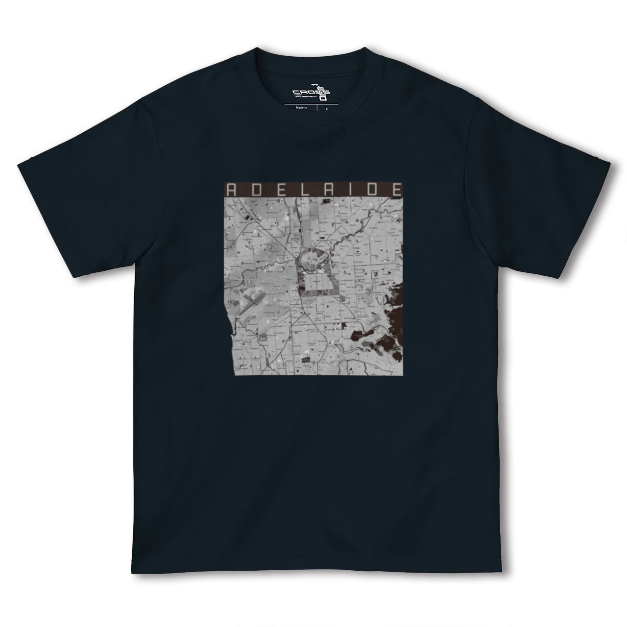 【アデレード(オーストラリア)】地図柄ヘビーウェイトTシャツ