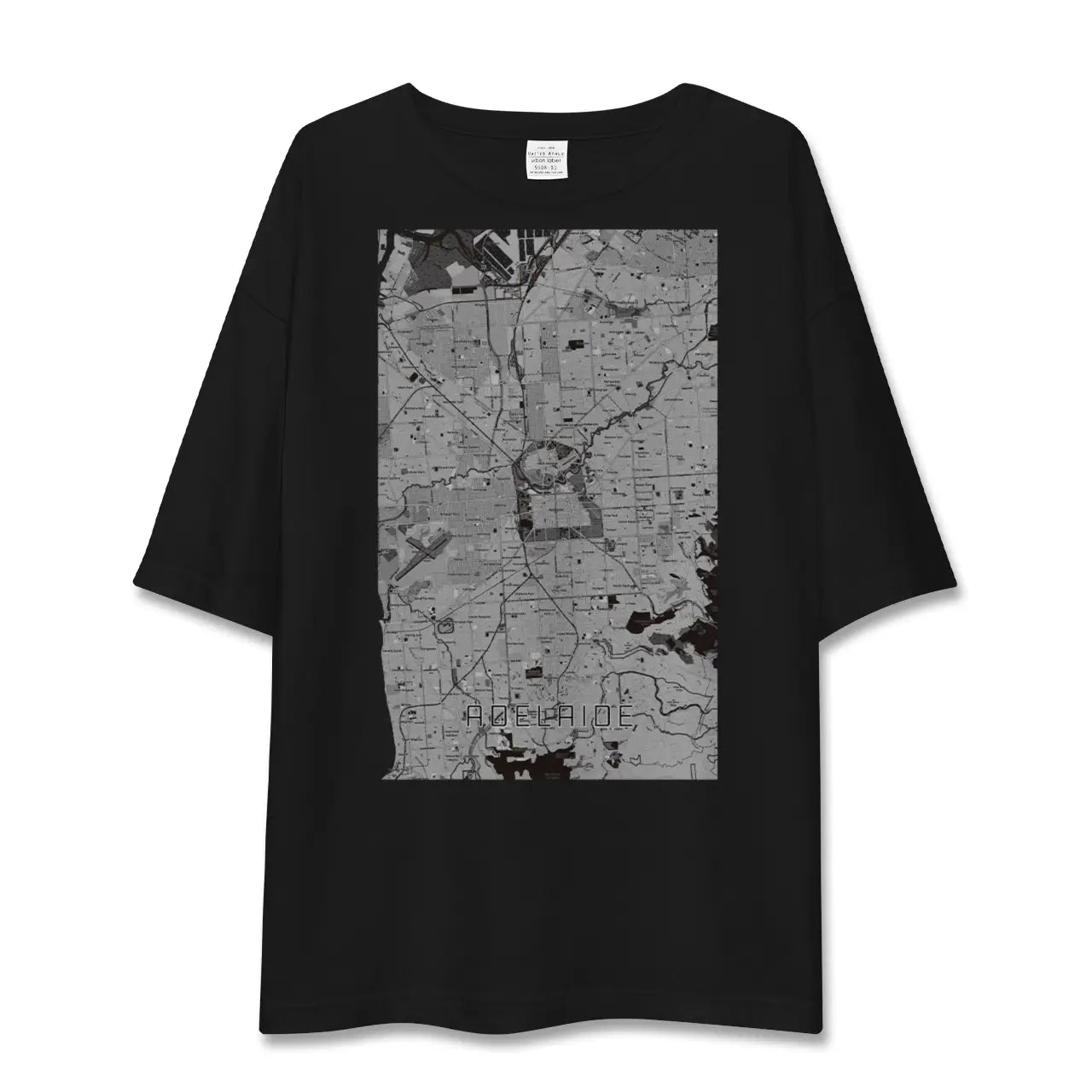 【アデレード(オーストラリア)】地図柄ビッグシルエットTシャツ