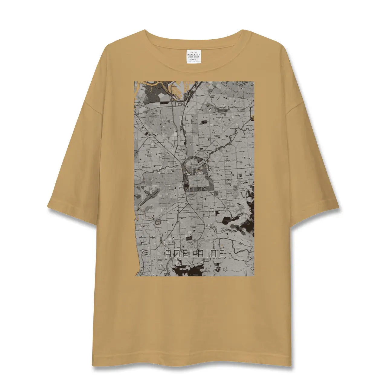 【アデレード(オーストラリア)】地図柄ビッグシルエットTシャツ