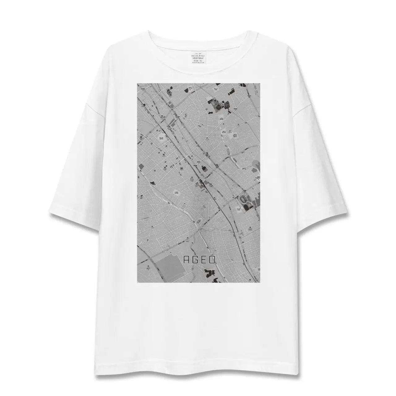 【上尾(埼玉県)】地図柄ビッグシルエットTシャツ