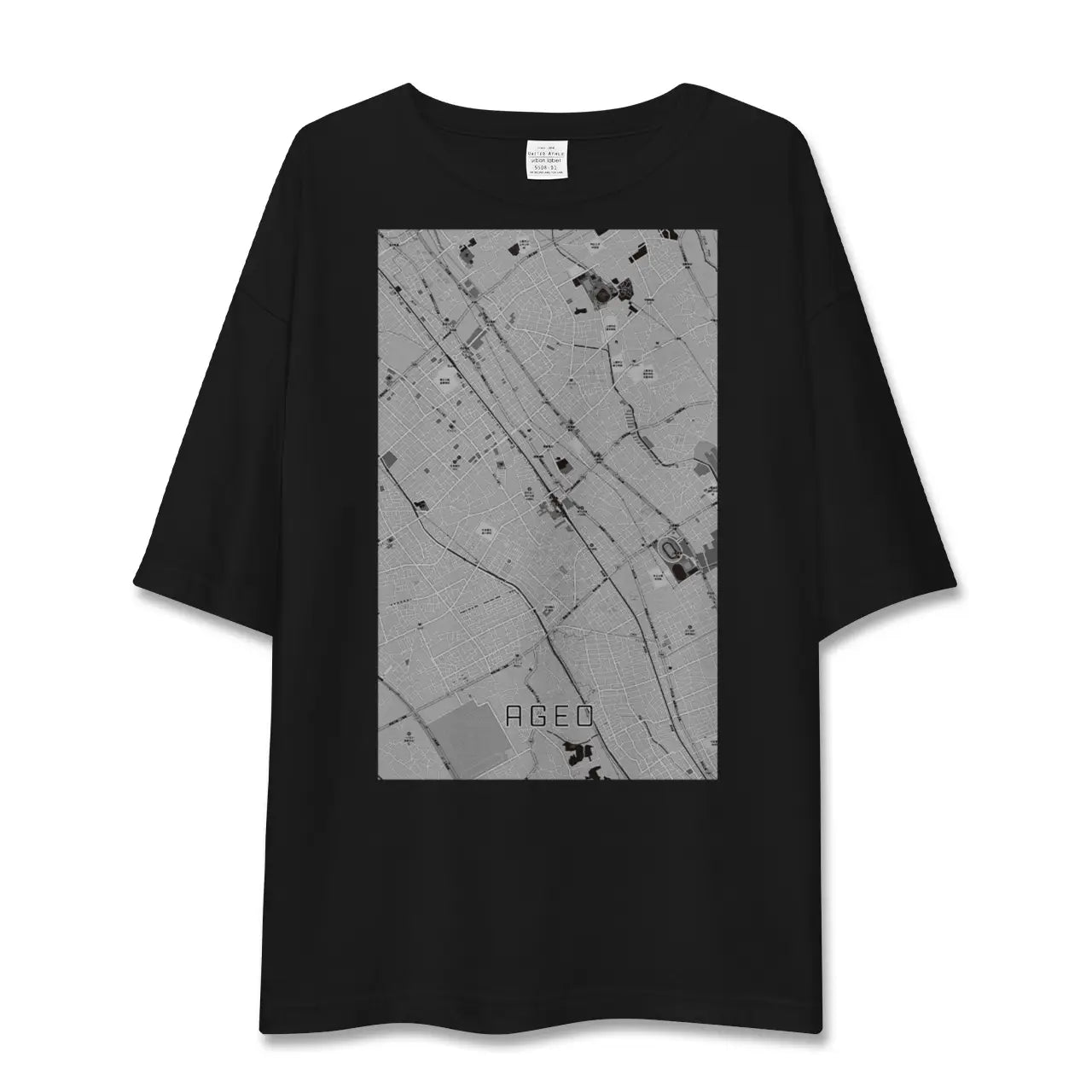 【上尾(埼玉県)】地図柄ビッグシルエットTシャツ