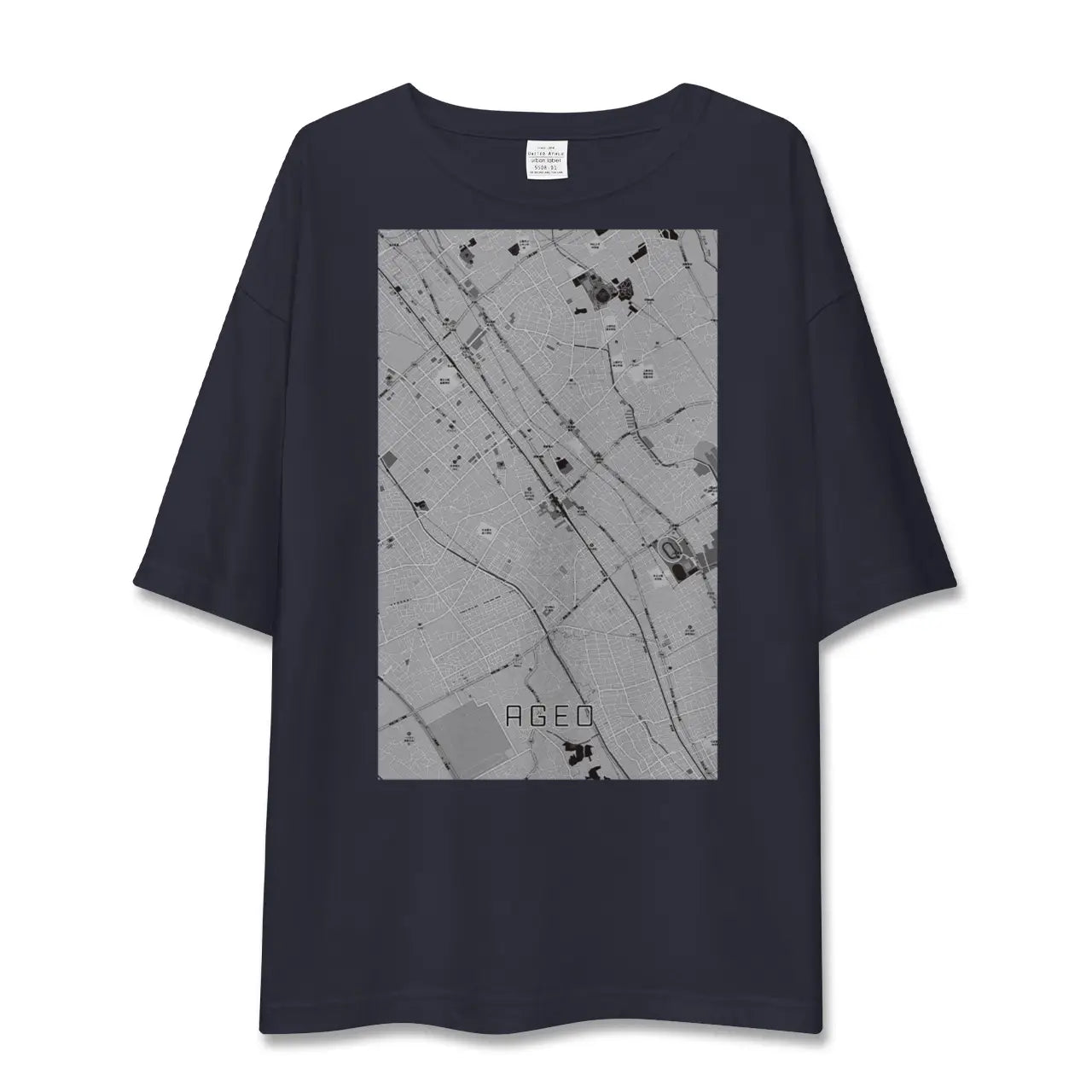 【上尾(埼玉県)】地図柄ビッグシルエットTシャツ