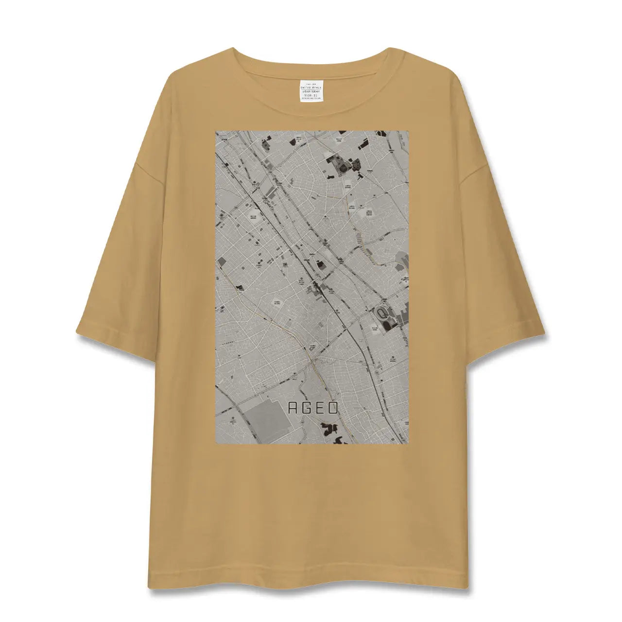 【上尾(埼玉県)】地図柄ビッグシルエットTシャツ