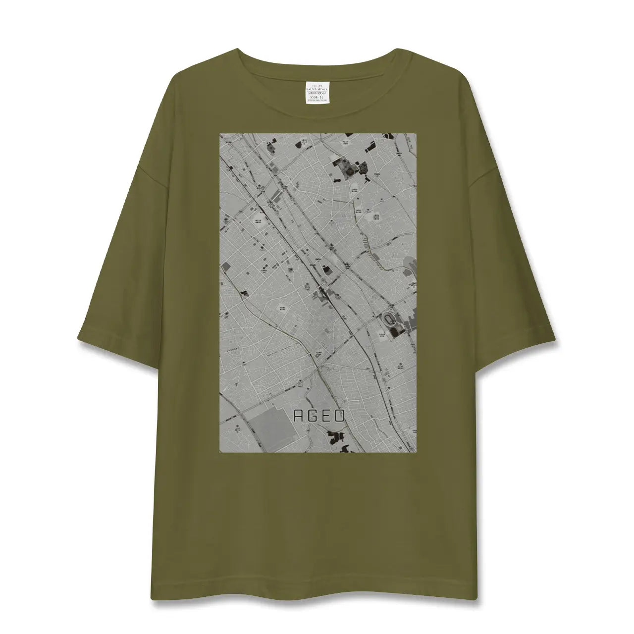 【上尾(埼玉県)】地図柄ビッグシルエットTシャツ