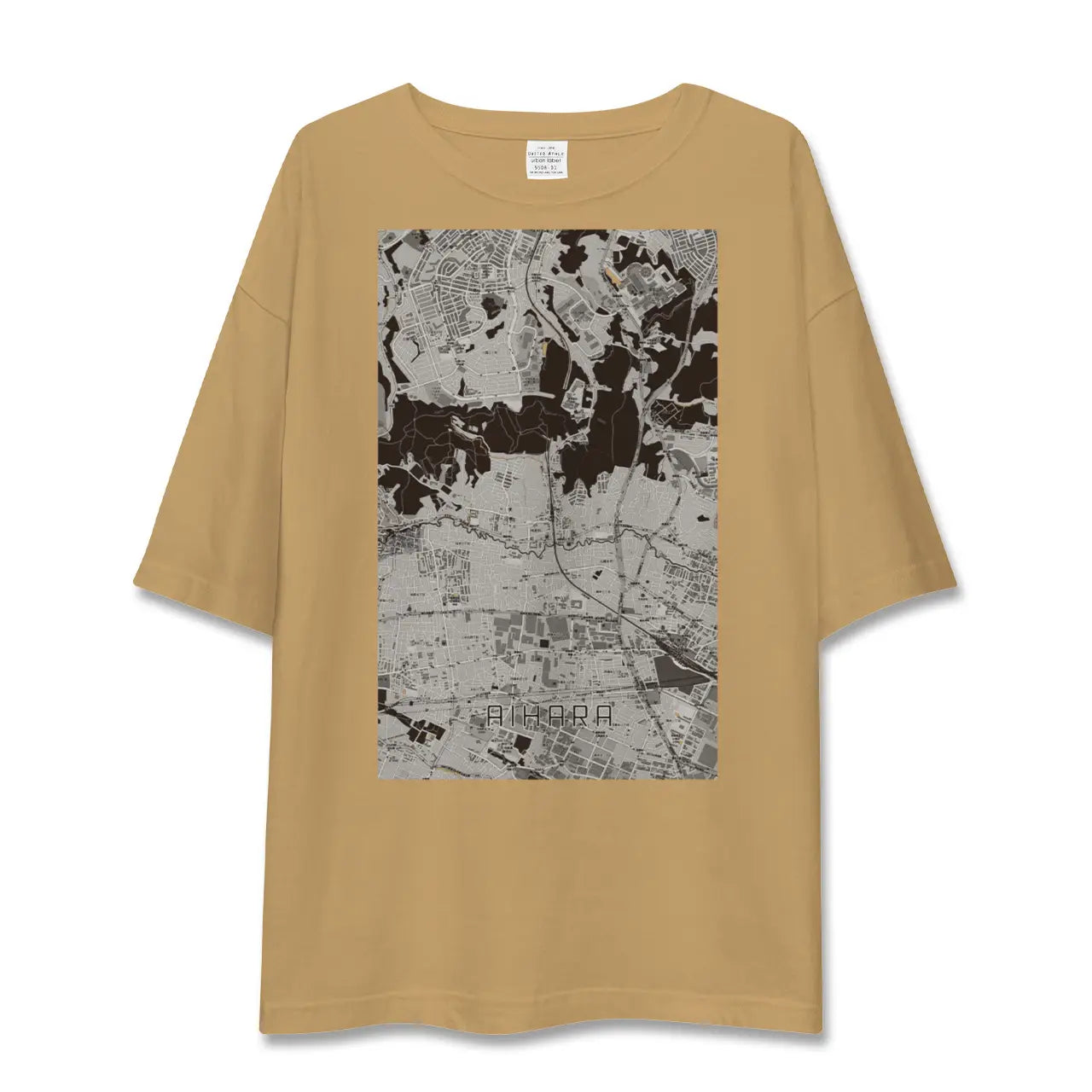 【相原(東京都)】地図柄ビッグシルエットTシャツ