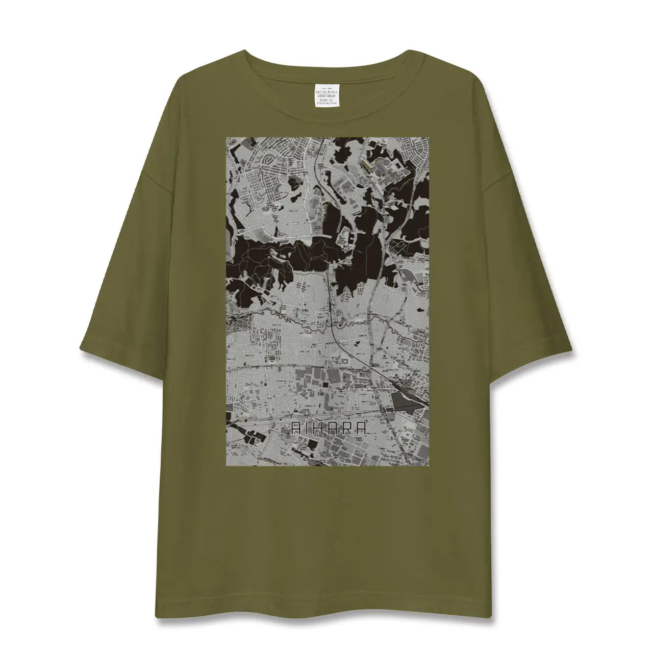 【相原(東京都)】地図柄ビッグシルエットTシャツ