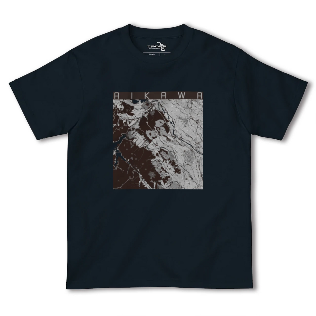 【愛川(神奈川県)】地図柄ヘビーウェイトTシャツ