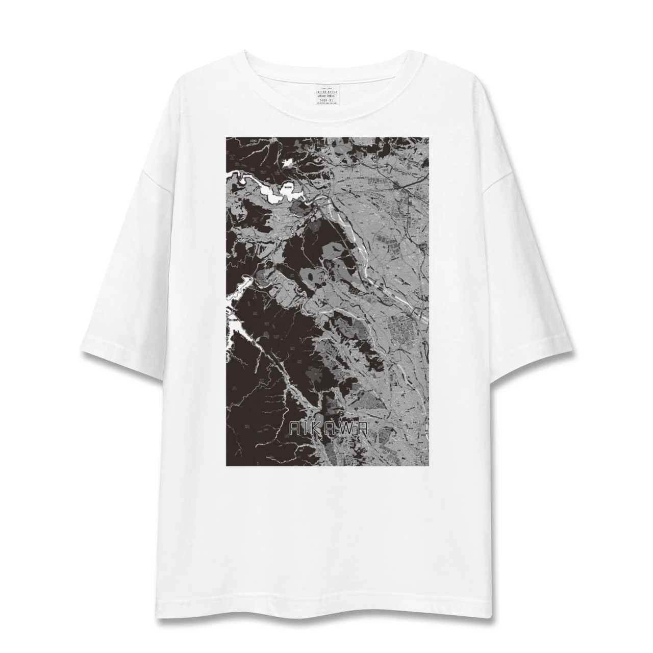 【愛川(神奈川県)】地図柄ビッグシルエットTシャツ