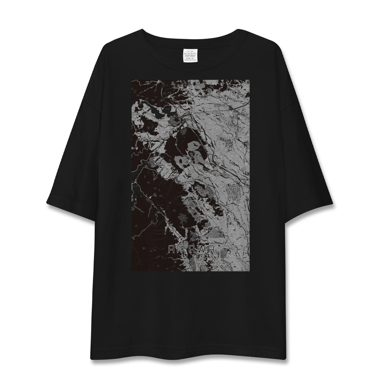 【愛川(神奈川県)】地図柄ビッグシルエットTシャツ