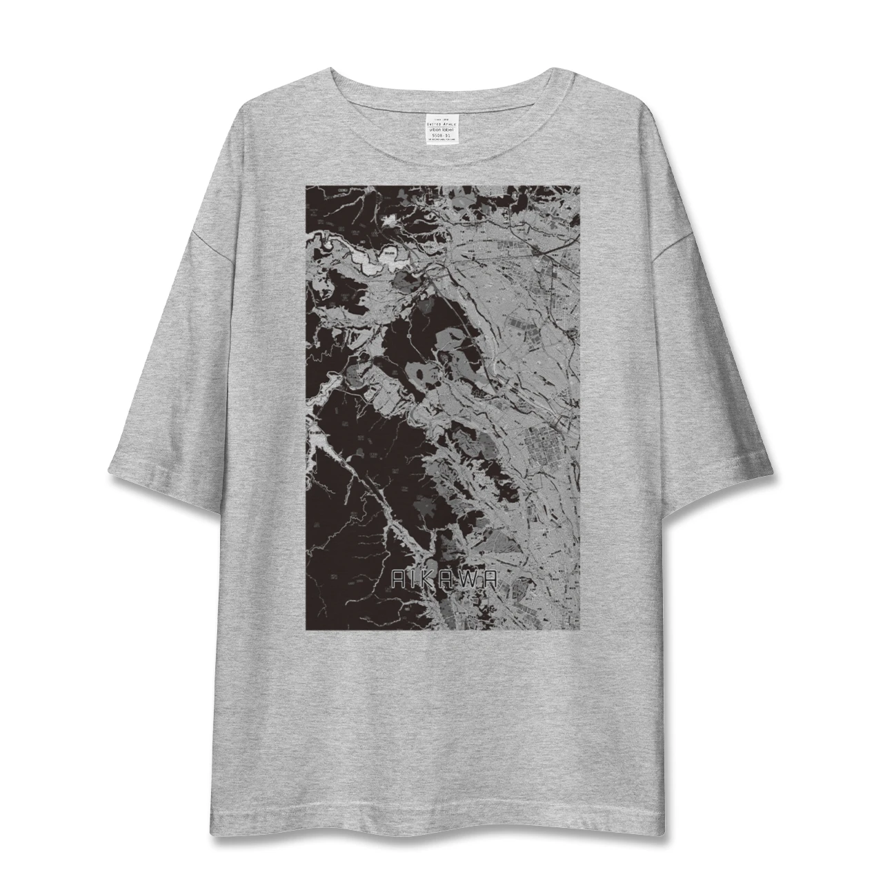 【愛川(神奈川県)】地図柄ビッグシルエットTシャツ