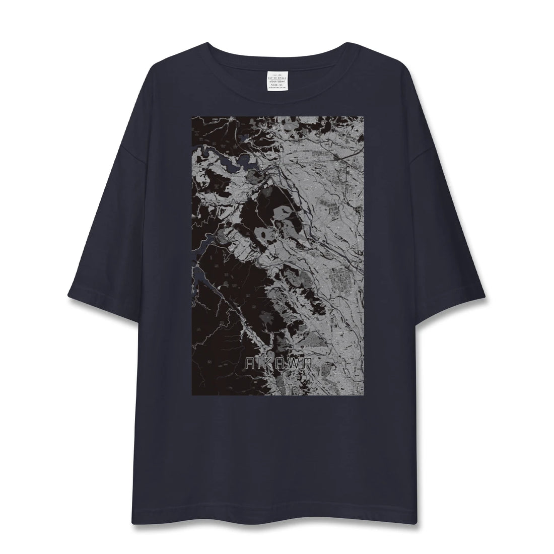 【愛川(神奈川県)】地図柄ビッグシルエットTシャツ