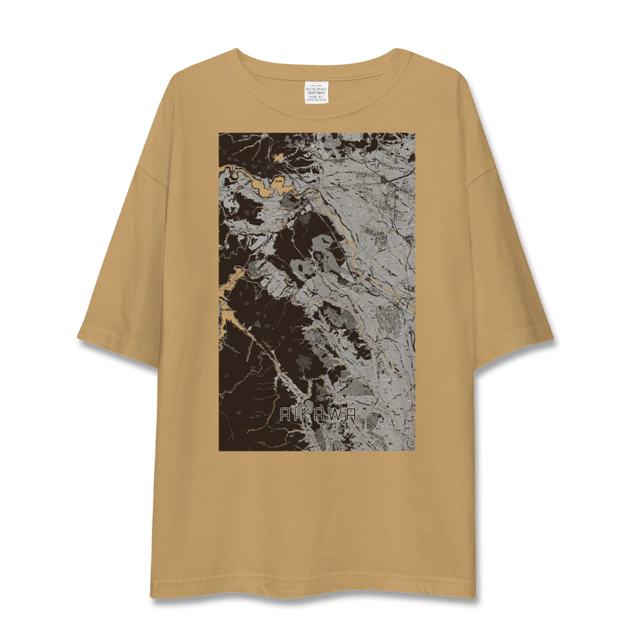 【愛川(神奈川県)】地図柄ビッグシルエットTシャツ