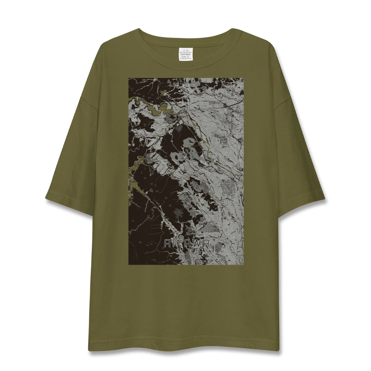 【愛川(神奈川県)】地図柄ビッグシルエットTシャツ
