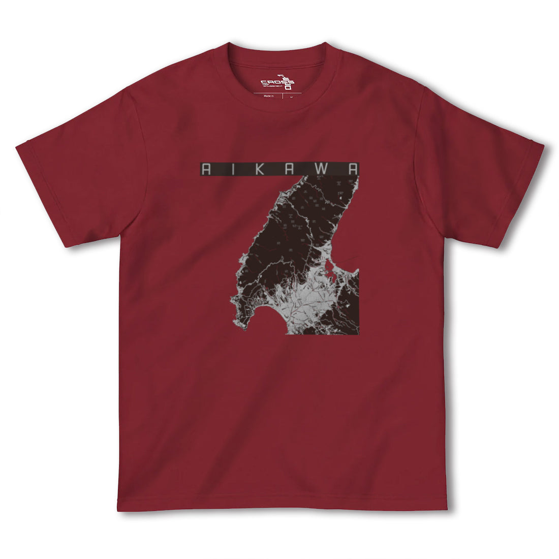 【相川(新潟県)】地図柄ヘビーウェイトTシャツ