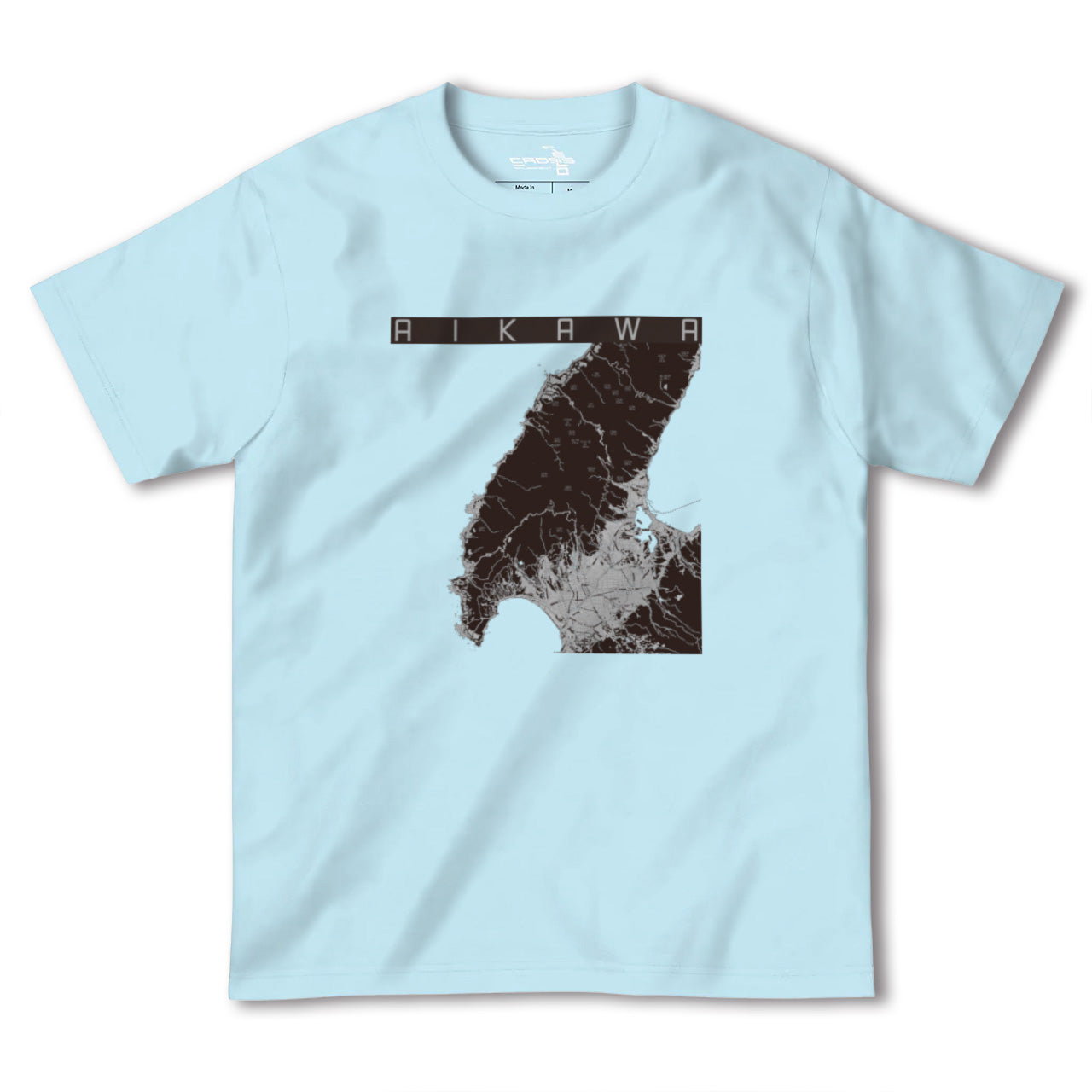 【相川(新潟県)】地図柄ヘビーウェイトTシャツ