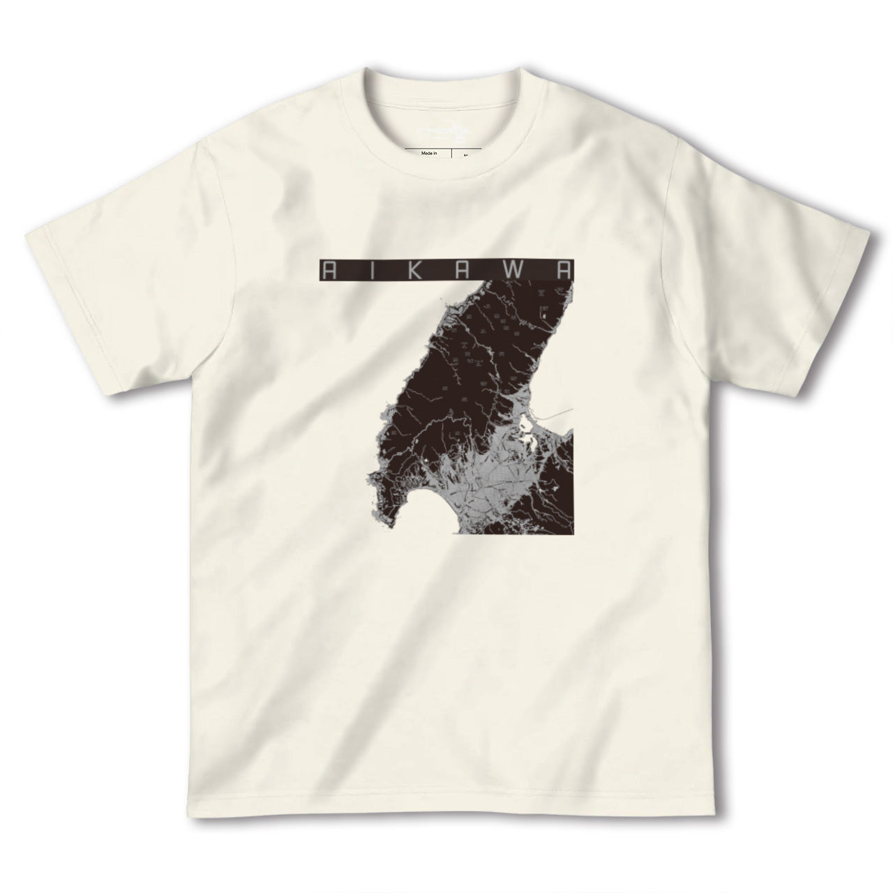 【相川(新潟県)】地図柄ヘビーウェイトTシャツ