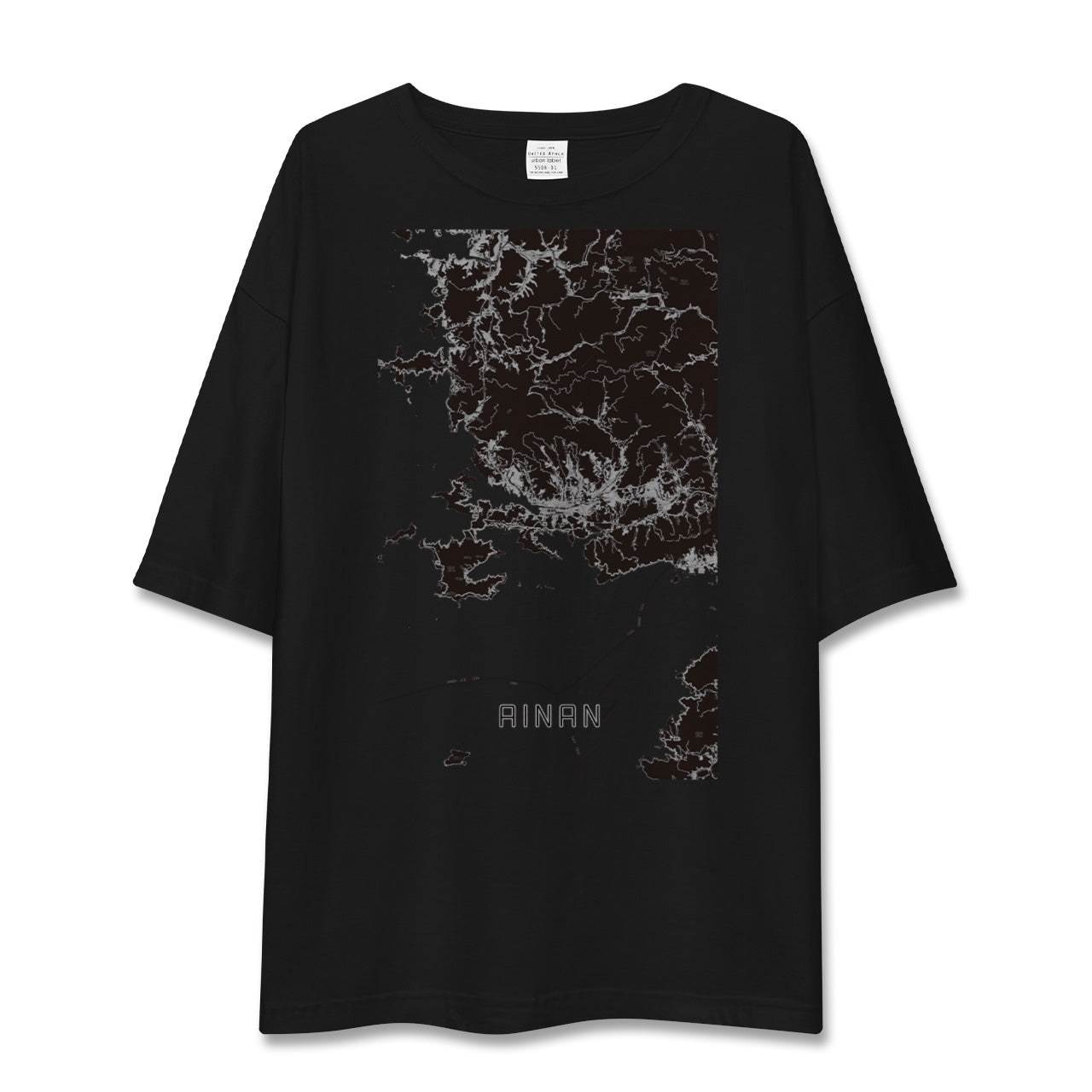 【愛南(愛媛県)】地図柄ビッグシルエットTシャツ