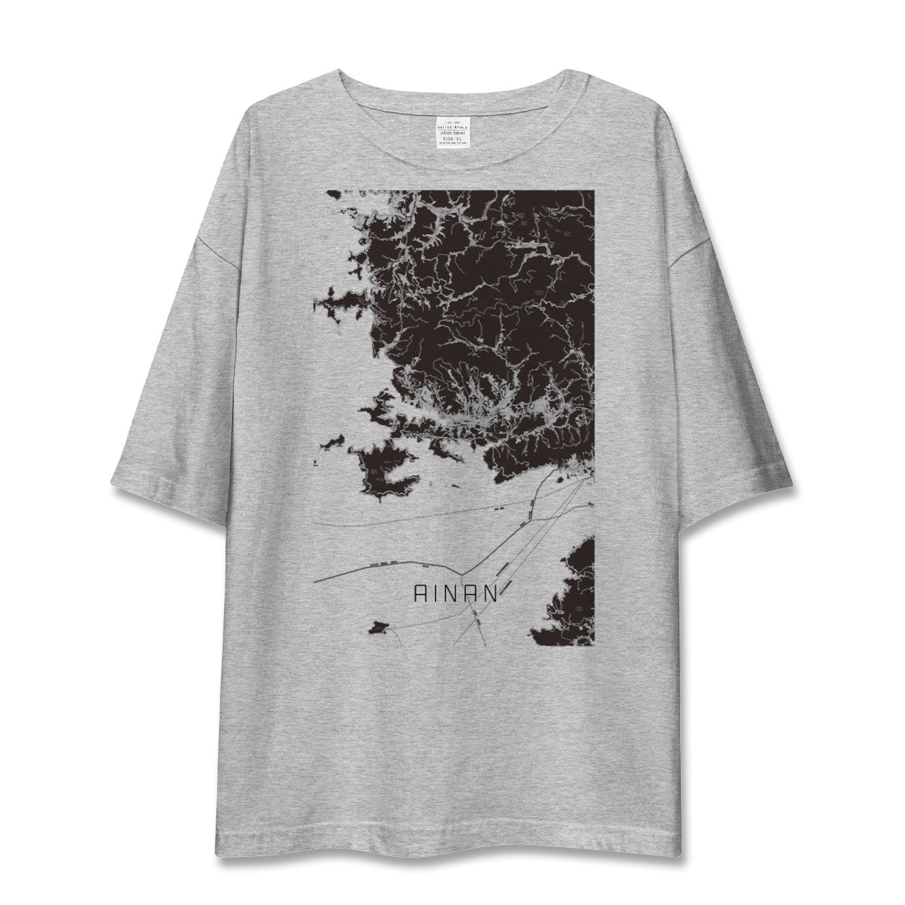 【愛南(愛媛県)】地図柄ビッグシルエットTシャツ