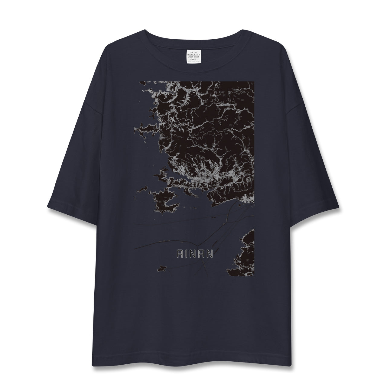 【愛南(愛媛県)】地図柄ビッグシルエットTシャツ