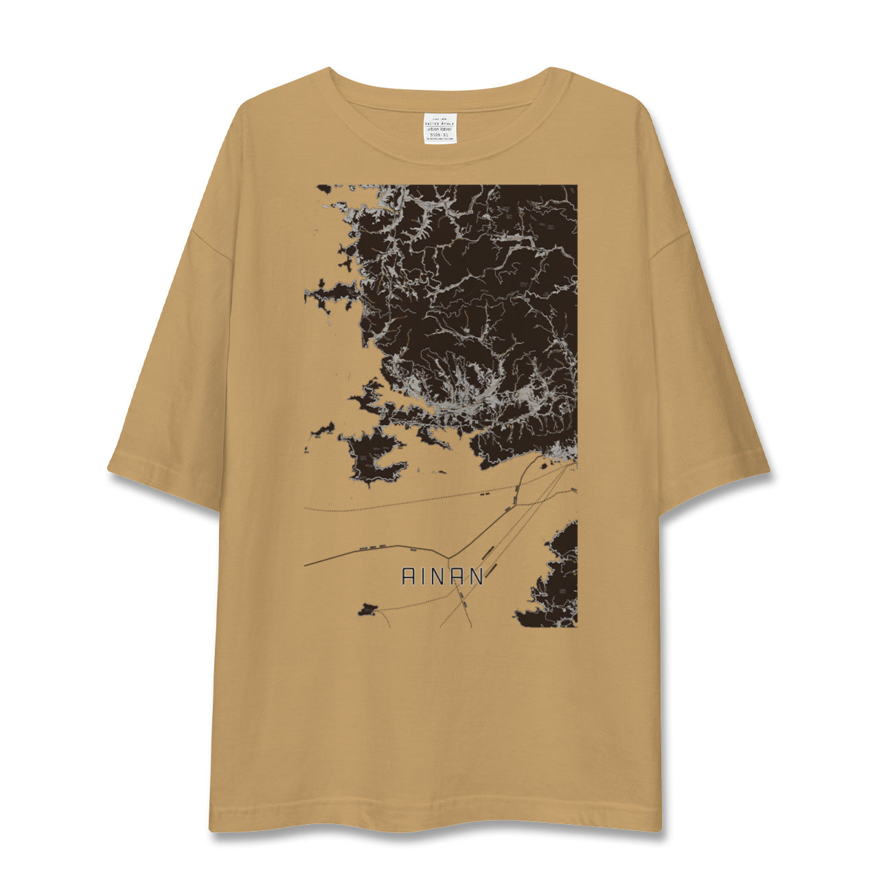 【愛南(愛媛県)】地図柄ビッグシルエットTシャツ