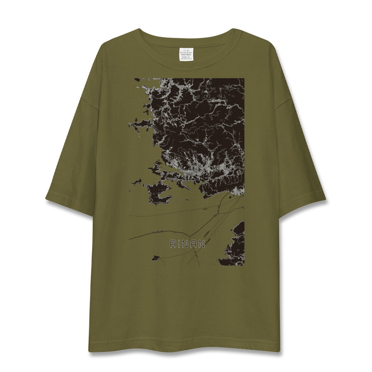 【愛南(愛媛県)】地図柄ビッグシルエットTシャツ