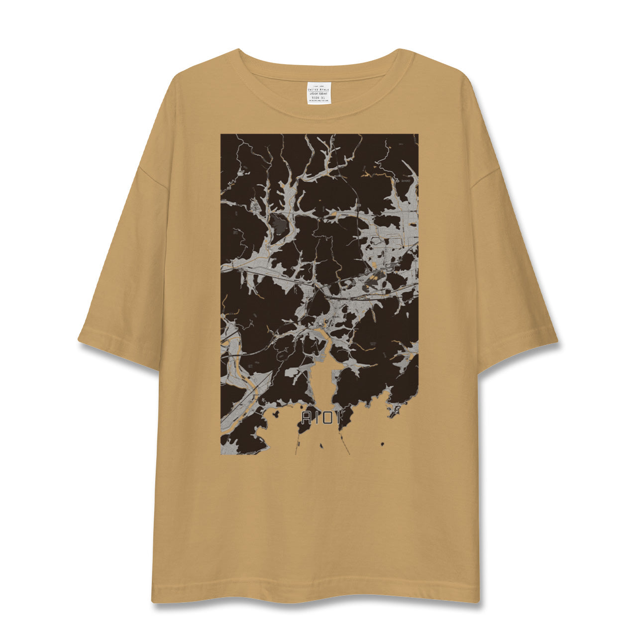 【相生(兵庫県)】地図柄ビッグシルエットTシャツ